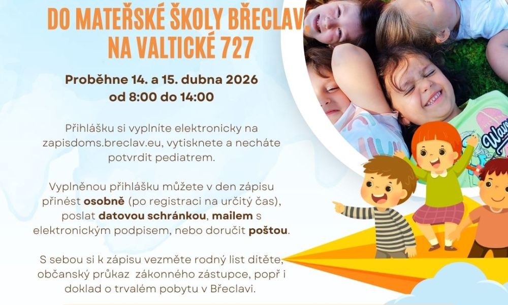 Den otevřených dveří a Zápis do MŠ